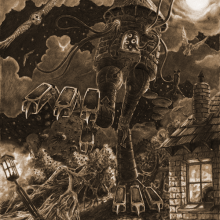 Steampunk Art: The Magic Hut Limited 11×14 Giclee The Magic Hut Limited 11×14 Giclee